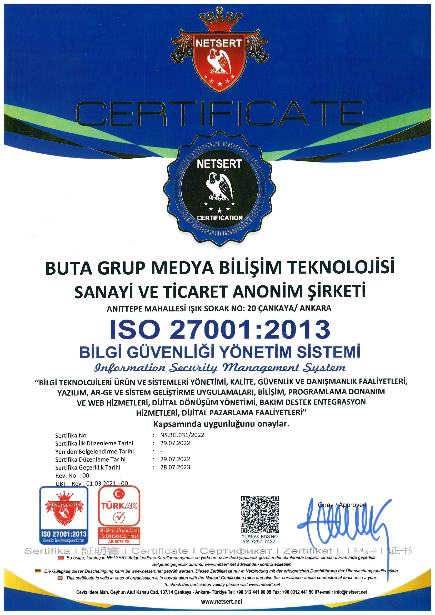 bitrix CERTIFICATE